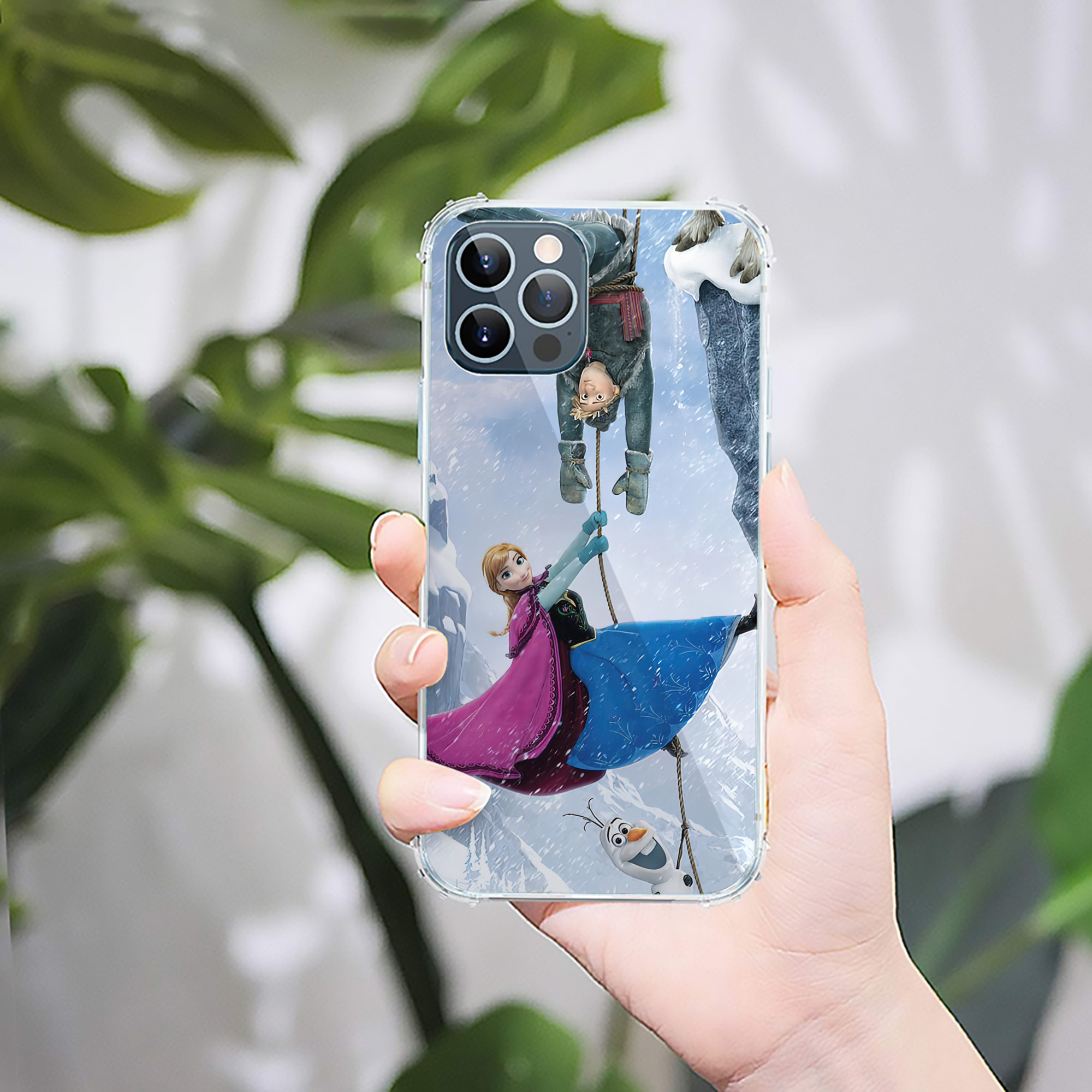 （画像用） アナと雪の女王 アンナ エルサ Frozen Anna Elsa 【iPhone 12シリーズ対応】透明スマホケース（クリアソフトケース）